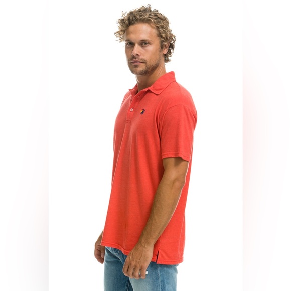 Aviator Nation Soft Comfortable Red Polo Size XXL but fits like XL EUC - Picture 5 of 14
